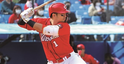 主砲・鈴木誠也、足の上げ方を変え、右足重心からのレベルスイングに