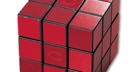 広島カープさん、「赤しかない立方体パズル」を『爆誕』させてしまう