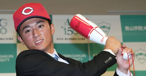 ドラフト１位・佐々木泰が入団「チャンスで期待されるバッターに」！