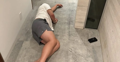 ダルビッシュ有の自宅で、通路に「酔い潰れた人物」にファン『爆笑』