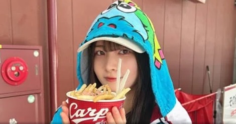 ＳＴＵ４８メンバーがカープ戦を観戦！嬉し可愛いカープ女子姿を披露